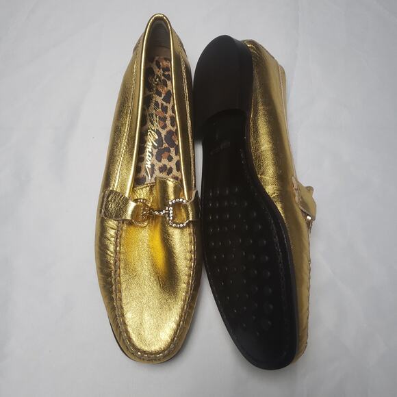 Vintage Frankie and Baby by Beverly Feldman Gold Loafers - Picture 8 of 10